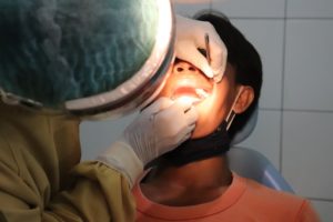 teeth check by dentist